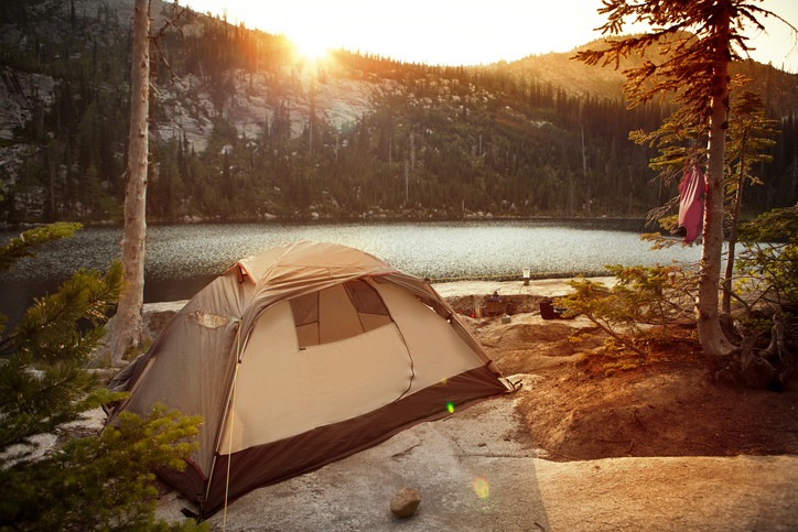 Hiking and camping along Roman Nose in northern Idaho backcountry.